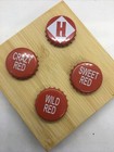 4 Pc Lot Micro-macro Brewery Bottle Caps Vintage   Vintage Inspired New 1026
