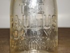 Vintage 1932 The Paulus Dairy New Brunswick Nj  Half  Pint Milk Bottle