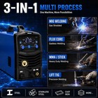 270a Mig Welder 3-in-1 Flux Core Mig mma lift Tig 110v 220v Led Display Sync