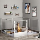 Xxl Large Dog Playpen Acrylic Enclosure Heavy Duty  Pet Fence Cage Whelping Box