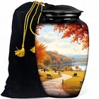 10 Inch Nature Cremation Urn For Human Ashes Funeral Burial For Adult  Man  Urn