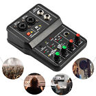 4 2 Channel Mini Audio Mixer Bluetooth Usb Dj Console   Sound Card Studio Mixer