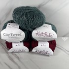 Knit Picks City Tweed Dk Weight Yarn Lot Merino linen  Alpaca Tweed Assorted