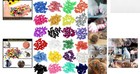 140pcs Medium Cat Nail Caps     14 Colors Claw Covers With Adhesives   Applicators