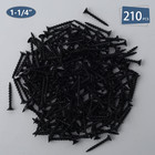 210pcs  6 X 1-1 4  Coarse Thread Black Drywall Screws  Wood Screws
