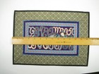 Vintage Asian Chinese Embroidered Silk Art Floral Panel Handmade Rectangle