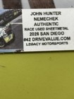 John Hunter Nemechek  42 Race Used Sheetmetal 2026 San Diego Nascar