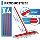 Bull Float 48x12    Concrete Tool Trowel Float With 4 Handles Round End Red