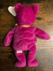 Rare 1999 Millennium - Spelling Error - Ty Beanie Baby Bear Purple Plush W  Tags