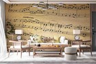 3d Retro Music Score Wall Murals Wallpaper Murals Wall Sticker