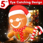 5ft Christmas Outdoor Decoration Inflatables Gingerbread Broke Out From Window W