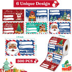 500 Pcs Christmas Gift Tags For Holiday Presents And Wrapping Paper Set