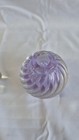 Vandermark Art Glass Perfume Bottle  Signed Numbered Purple Swirl Pristine 