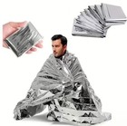 10 6 4 2 Pack Emergency Blanket Thermal Survival Safety Mylar Heat 82  X52 