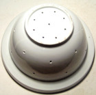 Vintage White  Stoneware Steamer  Insert Farmhouse Style