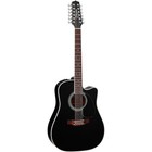 Takamine Ef381sc 12-string Dreadnought Cutaway Acoustic-electric Guitar Black