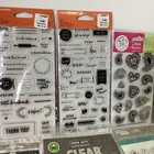 Lot Of 20 Pkgs Poly Clear Stamps For Crafters Scrapbooking Art Hobby New