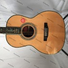 Acoustic Electric Guitar Bone Nut Abalone Inlay Solid Body Hpl Natural