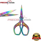 New Multi Titanium Rainbow Color Sewing Embroidery Scissors Peacock 3 5  Bts-653