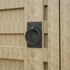 Renovators Supply Door Lock Latch 6 5 In Wrought Iron Black Gate Ring Latch