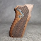 Smith   Wesson 5903  5904  411  5967  5946 Turkish Walnut Wood Grips Handmade 