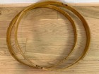 Metric 39cm 15-3 8  Wood Snare Drum Hoop Counterhoop Parts Pair 1920s 30s Vtg
