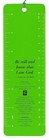 Be Still And Know 2-in-1 Floral Beaded Bookmark   Ruler Faith Gift