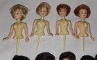Vintage Wilton Doll Picks Cake Cupcake Toppers Lot - 10 Pieces  1970s 