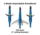 Swhacker  261 Levi Morgan 100 Grain 2  Expandable Mechanical Broadheads 3 Pack