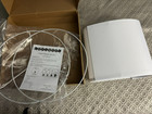 Medium Drum Lampshade 13   t X 13   b X 10   high Modern White Textured Linen Shade