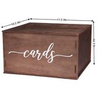 Wooden Wedding Card Box With Slot 11 5  Rustic Box For Cards Diy Decor