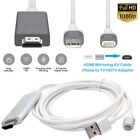 For Iphone 13 12 11 8 7 6 Ipad Hdmi Mirroring Phone To Tv Hdtv Adapter Av Cable
