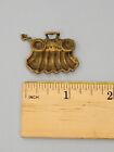 Antique 19th Century  Victorian Dollhouse Miniature Brass Metal Inkwell