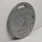 Palmerton Pa New Jersey Zinc Employee 4887 Round Check Tag Badge Fob Horse