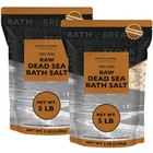 Raw Dead Sea Salt For Soaking - Minimal Cleaned Bath Salt Soak - 10 Lbs 2 X 5   