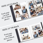  Photo Album Self Adhesive For 4x6 5x7 8x10 Pictures  Linen Photo Album Book 
