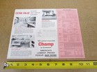 1962 Studebaker Champ Sales Brochure 4pg Original Pickup Truck Literature
