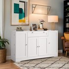 54  Modern Buffet Cabinet With Storage  Wood Sideboard Cabinet With Drawer doors