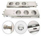  30 Stainless Steel Chrome Mud Flap Hanger With Light Cutouts Spring Loaded 2 