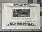 Vintage Print Ad Danville Illinois Foundry Hoisting Engine Mining Machinery 1907