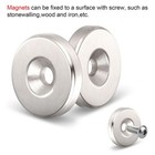 Lots Countersunk Ring Round Disc Strong Magnets Rare Earth Neodymium Hole 5mm