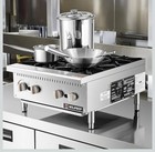 Commercial 24   Natural Gas Range Stove Grates  4 Burner Countertop 100000 Btu