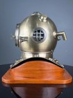 Mark V Deep Sea Scuba 18  Full Size Antique U s Navy Brass Divers Diving Helmet