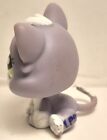 Littlest Pet Shop Kitten Cat  2033 Purple White Green Eyes Lps 