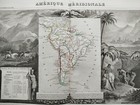 South America - Large Decorative Map Levasseur - 1845