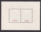 Nazi Bohemia Moravia Reinhard Heydrich Tete-beche Block Reproduction Stamp Sv