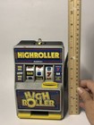 Vintage Radica High Roller Toy Slot Machine Bank  model 200 missing Red Cap