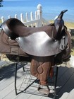 19    Big Horn Trail   256 Western  Saddle  Qh Bars Leather  cordura  Usa