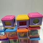 17 Fisher Price Peek A Boo Blocks Lot Touch And Feel Sensory Shapes