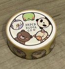 New Paper Kuma Co Days Purple Penguins Yellow Washi Tape 15 Mm Paperkumaco